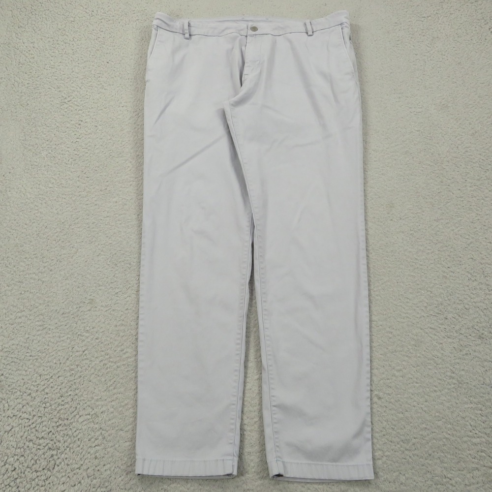 Birddogs Pants Mens 38x32 Light Grey Linerless Stretch Khakis Boomstick Chino